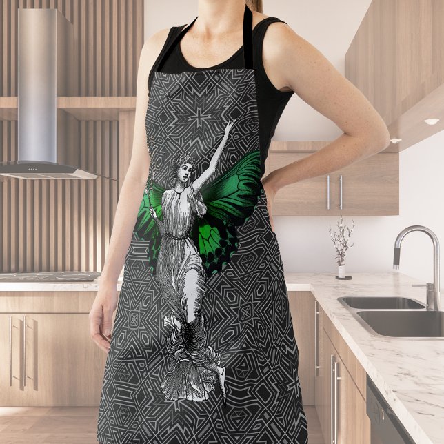 Vintage Green Wing Fairy Apron (Creator Uploaded)