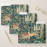 Vintage "Greenery" - Tree Flower & Rabbit