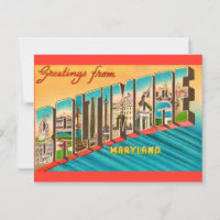 Vintage Greeting from Baltimore MD