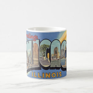Vintage Greeting from Chicago Coffee Mug