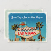Vintage Greeting from Fabulous Las Vegas Postcard (Front/Back)