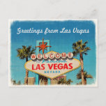 Vintage Greeting From Fabulous Las Vegas Postcard at Zazzle
