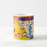 Vintage Greeting from Maryland Coffee Mug<br><div class="desc">Very colorful retro postcard greeting for the State of Maryland repurposed!</div>
