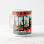 Vintage Greeting You From Denver Colorado Travel Coffee Mug