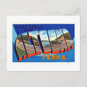 Vintage Greetings From Altoona Pennsylvania Travel Postcard