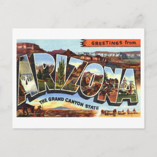 Vintage Greetings from Arizona Postcard