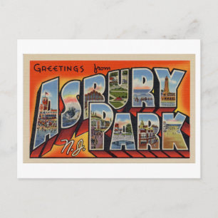 Vintage Greetings from Asbury Park, New Jersey Postcard