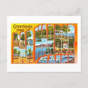 Vintage Greetings from Bar Harbor, Maine, Postcard