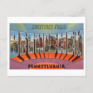 Vintage Greetings from Bethlehem, Pennsylvania Postcard