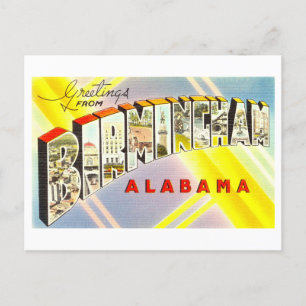 Vintage Greetings from Birmingham, Alabama Postcard