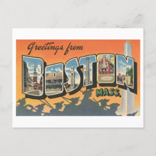 Vintage Greetings from Boston, Massachusetts Postcard