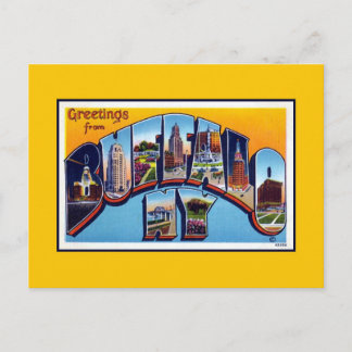 Vintage greetings from Buffalo NY Postcard