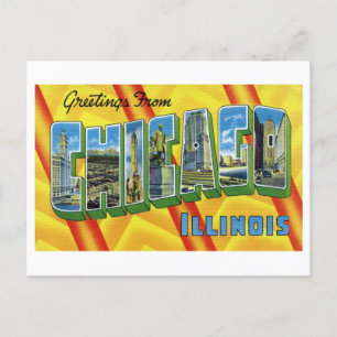 Vintage Greetings from Chicago, Illinois Postcard