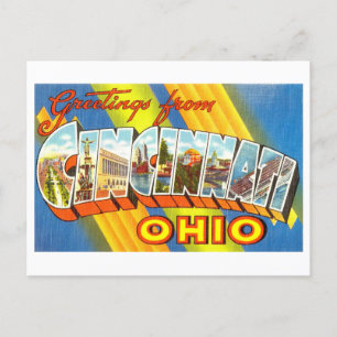 Vintage Greetings from Cincinnati, Ohio Postcard