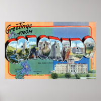 Vintage Greetings From Colorado Travel