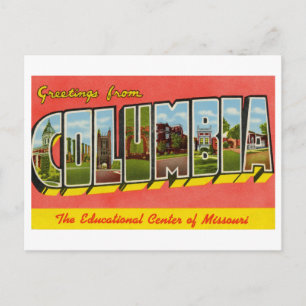 Vintage Greetings from Columbia, Missoui, Postcard