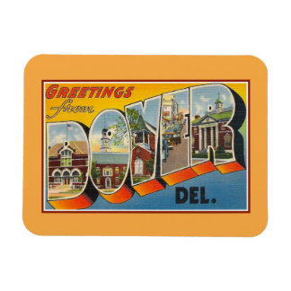Vintage greetings from Dover Delaware Magnet