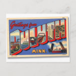 Vintage Greetings From Duluth, Minn Postcard at Zazzle