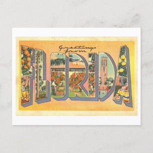 Vintage Greetings from Florida Postcard