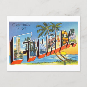 Vintage Greetings from Florida Postcard