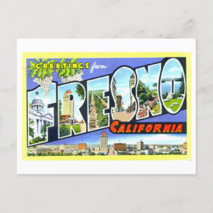 Vintage Greetings from Fresno, California, Postcard