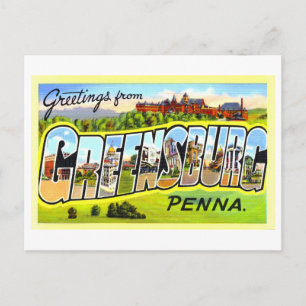 Vintage Greetings from Greensburg, Pennsylvania, Postcard