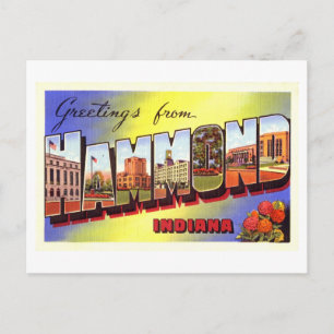 Vintage Greetings from Hammond, Indiana Postcard