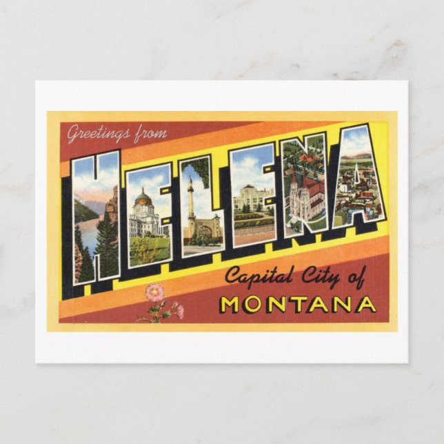 Vintage Greetings from Helena, Montana Postcard (Front)