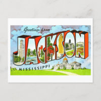 Vintage Greetings from Jackson, Mississippi,