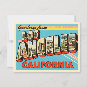 Vintage "Greetings from Los Angeles, California" Postcard