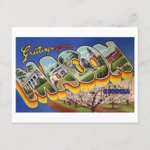 Vintage Greetings from Macon, Georgia Postcard
