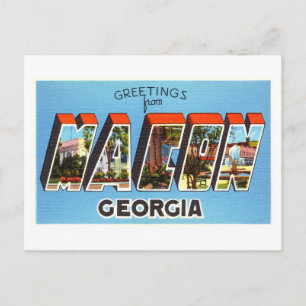 Vintage Greetings from Macon, Georgia Postcard
