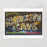 Vintage Greetings from Mammoth Cave in Kentucky