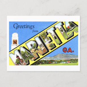 Vintage Greetings from Marietta, Georgia, Postcard