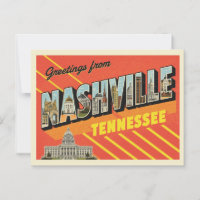Vintage "Greetings from Nashville, Tennessee"