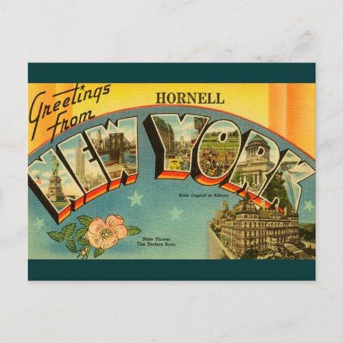 Vintage Greetings from New York Postcard