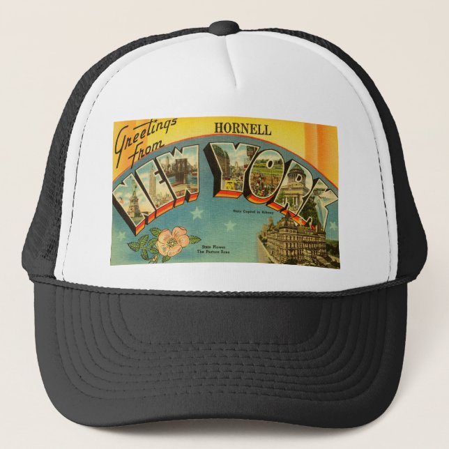 Vintage Greetings from New York Trucker Hat (Front)