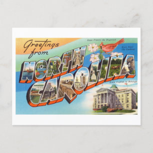 Vintage Greetings from North Carolina Postcard