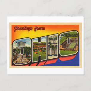 Vintage Greetings from Ohio Postcard