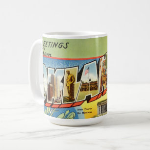 Vintage Greetings From Oklahoma Travel Coffee Mug