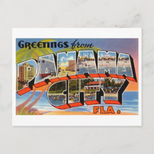 Vintage Greetings from Panama City, Florida Postcard