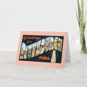 Vintage Greetings from Pittsburgh Pennsylvania Card