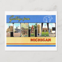 Vintage Greetings from Pontiac, Michigan,