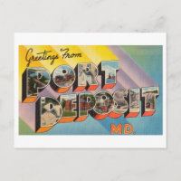Vintage Greetings from Port Deposit, Maryland