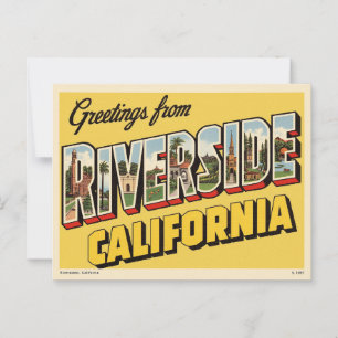 Vintage "Greetings from Riverside, California" Postcard