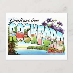 Vintage Greetings from Rockford, Illinois Postcard