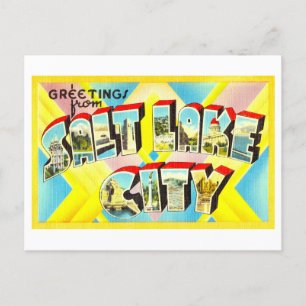 Vintage Greetings from Salt Lake City, Utah Postcard
