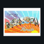 Vintage Greetings from Sarasota, Florida Postcard<br><div class="desc">This postcard is a reproduction of a vintage large letter "greetings from" postcard from Sarasota,  Florida.</div>