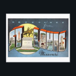 Vintage Greetings from St. Louis, Missouri Postcard<br><div class="desc">This postcard is a reproduction of a vintage large letter "greetings from" postcard from St. Louis,  Missouri.</div>