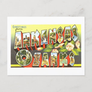 Vintage Greetings from the Arkansas Ozarks Postcard